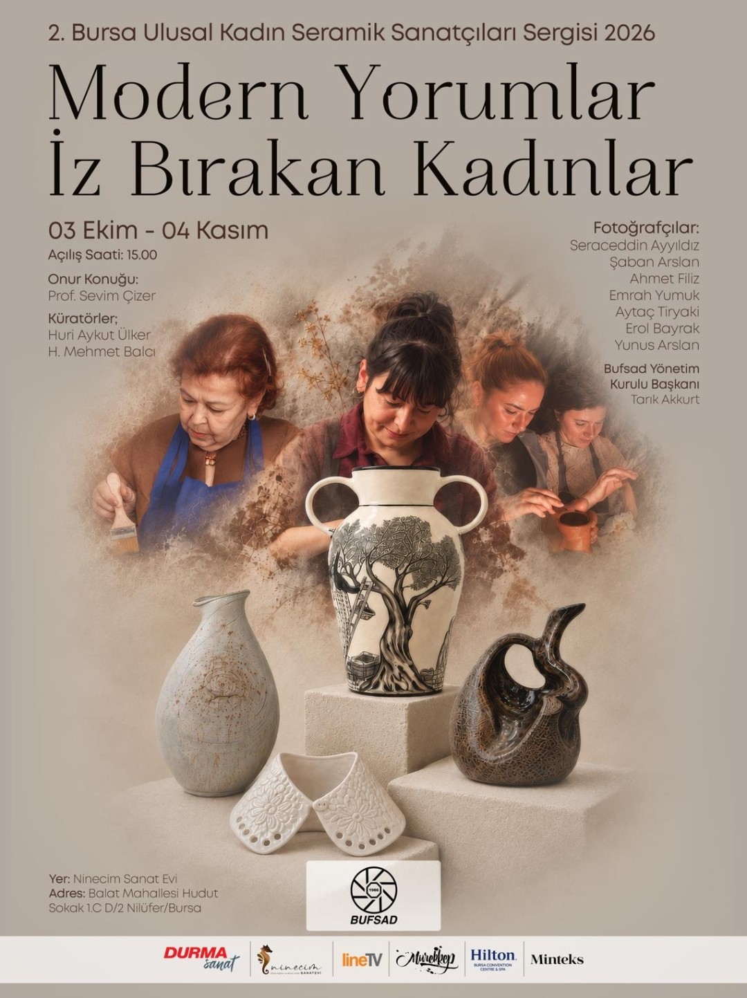 Öğr. Gör. Senanur Gündoğdu Dodevski, 2. Bursa Ulusal Kadın Seramik Sanatçıları Sergisi’nde